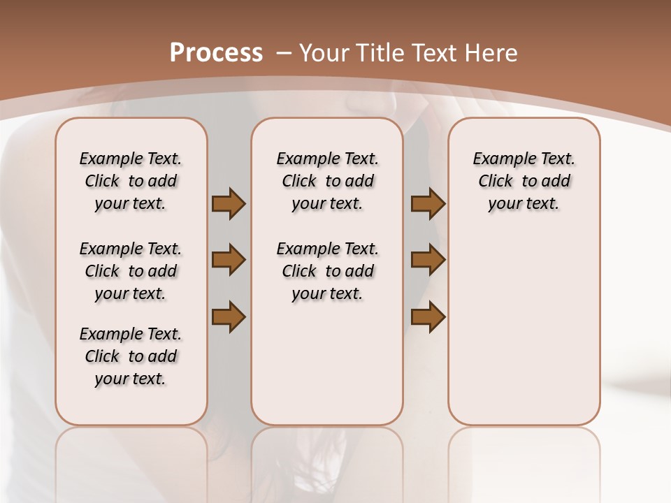 A Woman Sitting On A Bed With Her Hand On Her Head PowerPoint Template