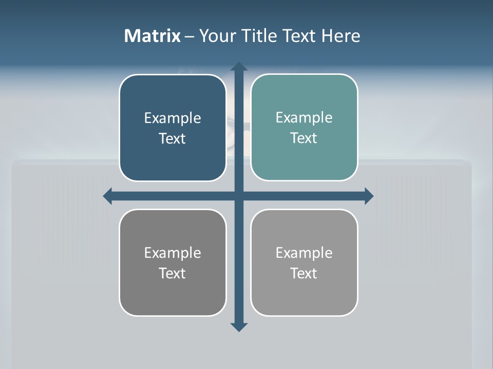 A Man With Glasses Is Looking At A Computer Screen PowerPoint Template