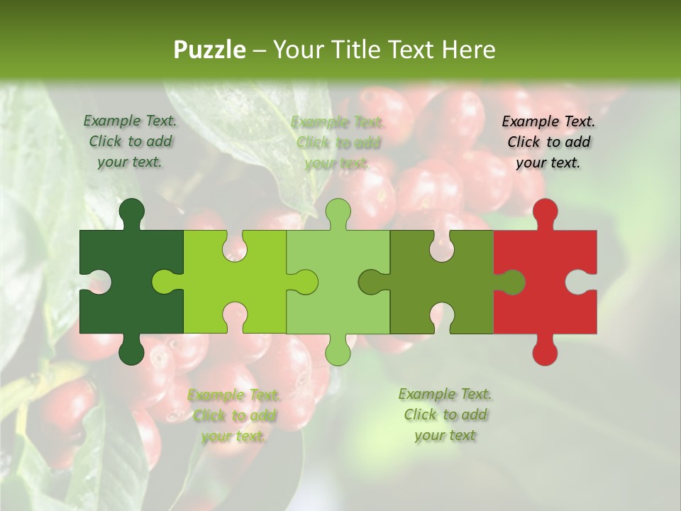 A Bunch Of Red Berries Growing On A Tree PowerPoint Template