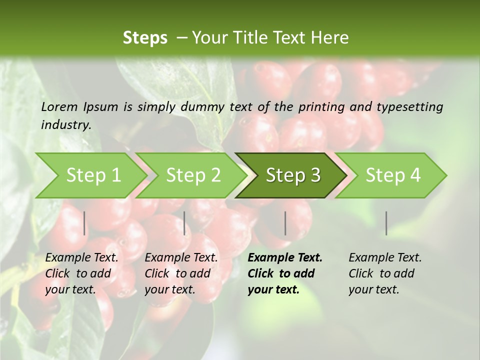 A Bunch Of Red Berries Growing On A Tree PowerPoint Template