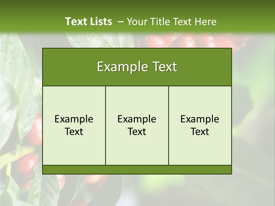 A Bunch Of Red Berries Growing On A Tree PowerPoint Template