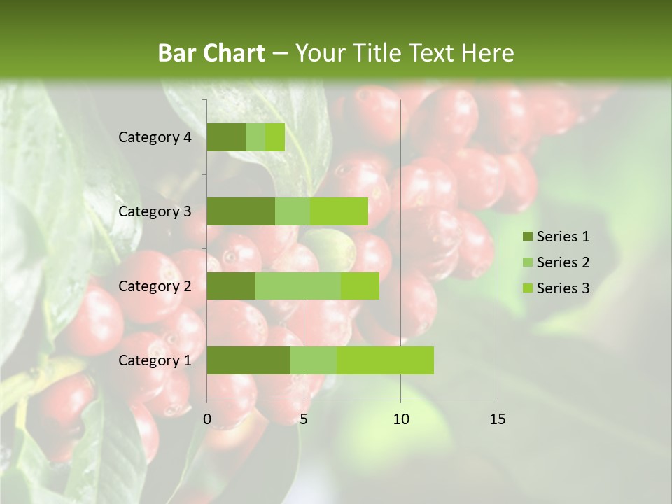 A Bunch Of Red Berries Growing On A Tree PowerPoint Template