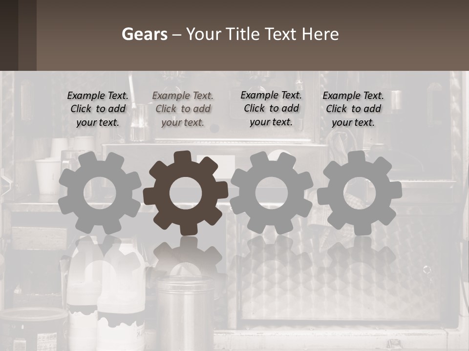 A Stove Top Oven Sitting Inside Of A Kitchen PowerPoint Template