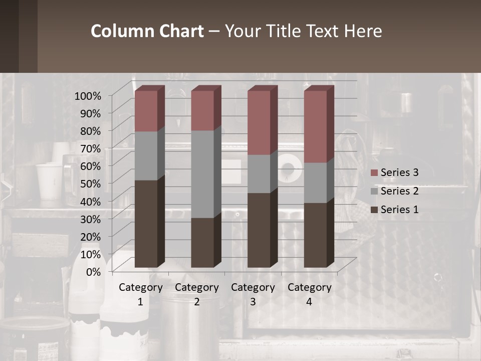 A Stove Top Oven Sitting Inside Of A Kitchen PowerPoint Template