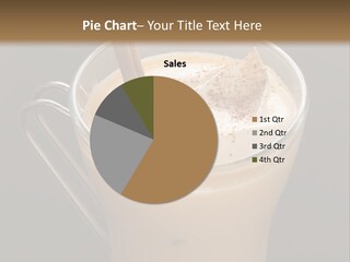 A Cup Of Coffee With A Cinnamon Stick In It PowerPoint Template