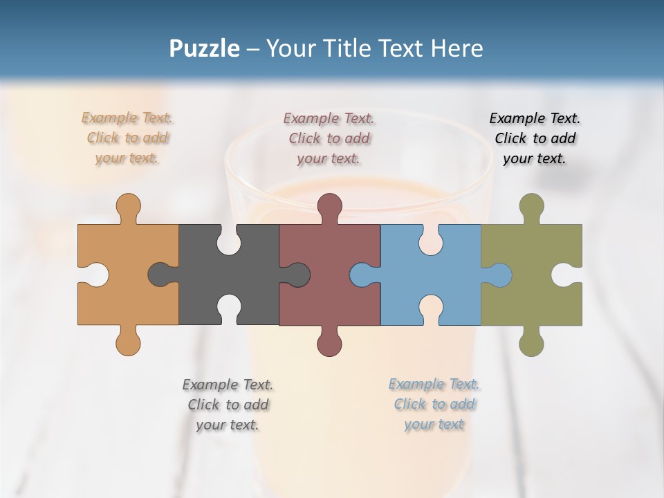 A Glass Of Orange Juice On A Wooden Table PowerPoint Template