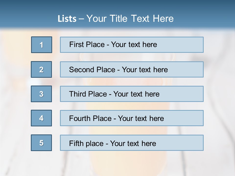 A Glass Of Orange Juice On A Wooden Table PowerPoint Template
