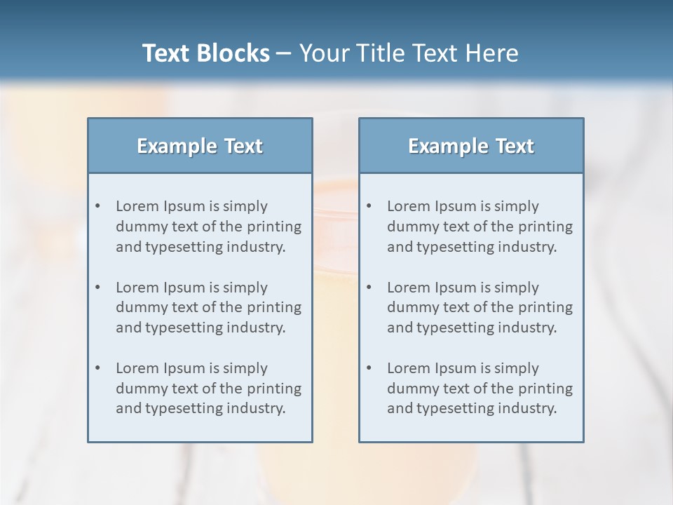 A Glass Of Orange Juice On A Wooden Table PowerPoint Template