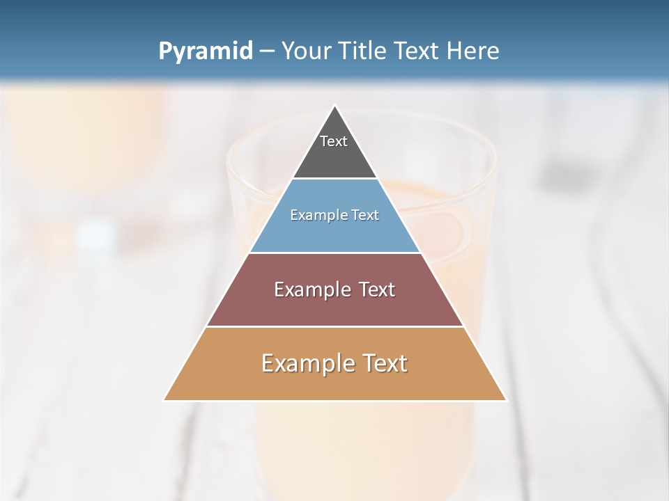 A Glass Of Orange Juice On A Wooden Table PowerPoint Template