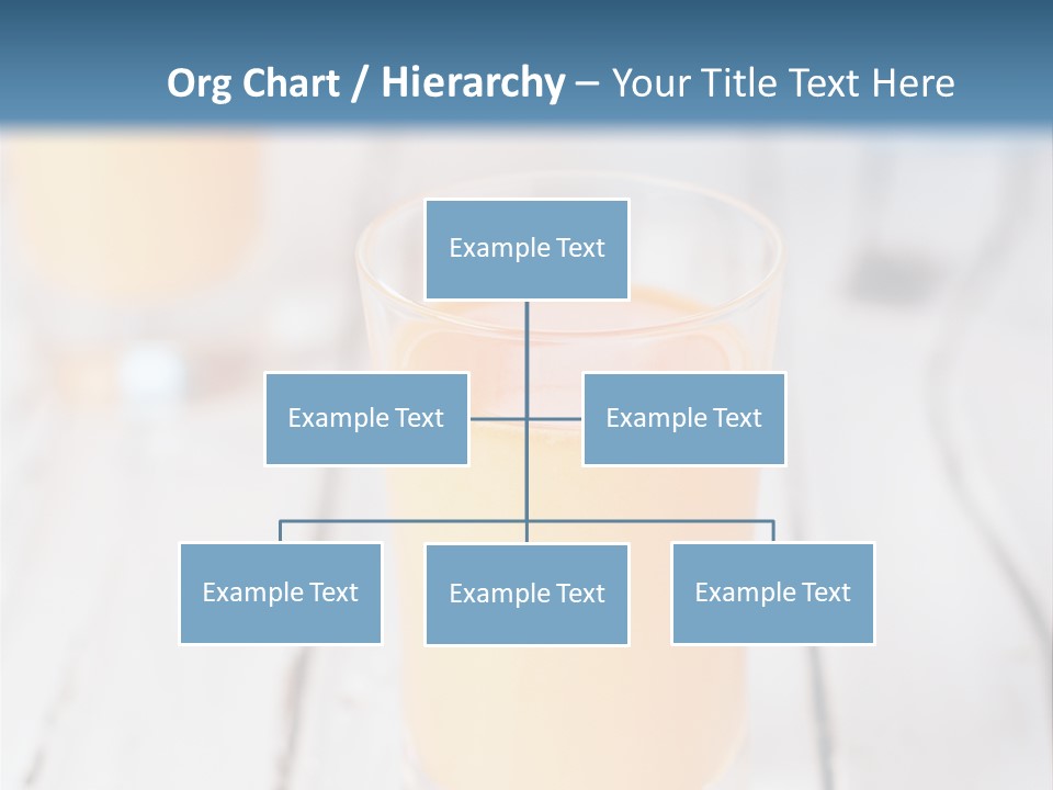 A Glass Of Orange Juice On A Wooden Table PowerPoint Template
