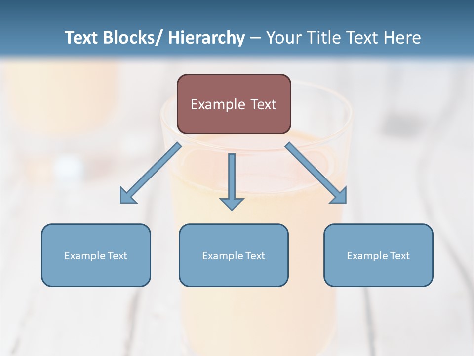 A Glass Of Orange Juice On A Wooden Table PowerPoint Template