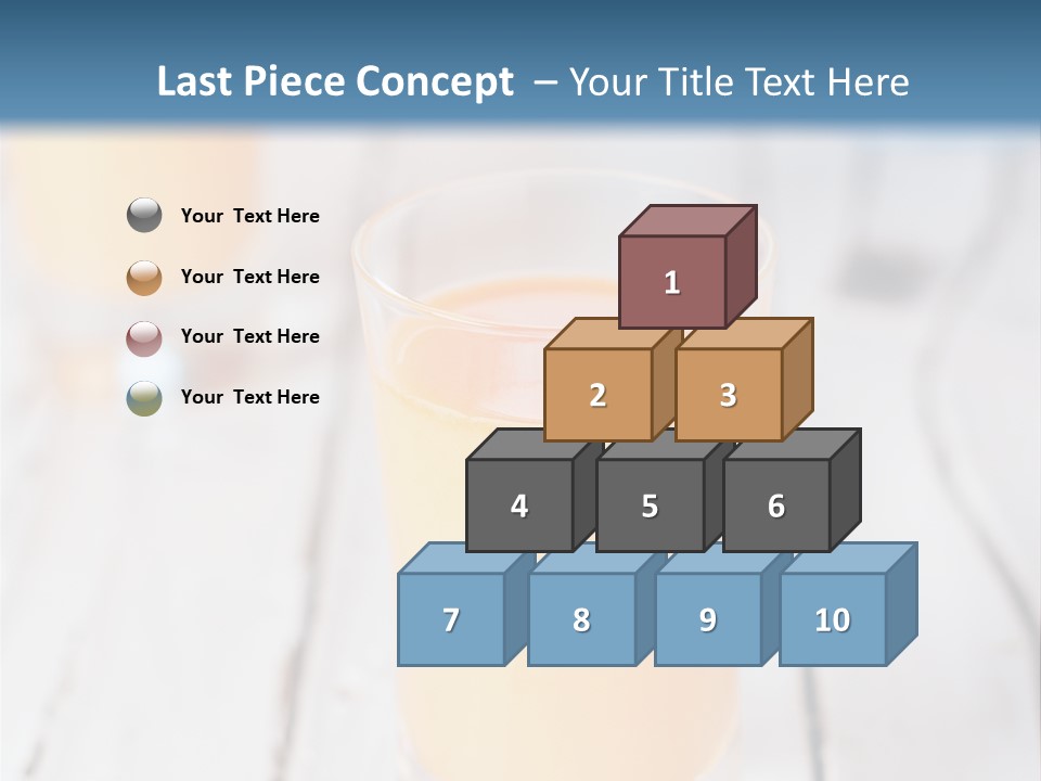 A Glass Of Orange Juice On A Wooden Table PowerPoint Template