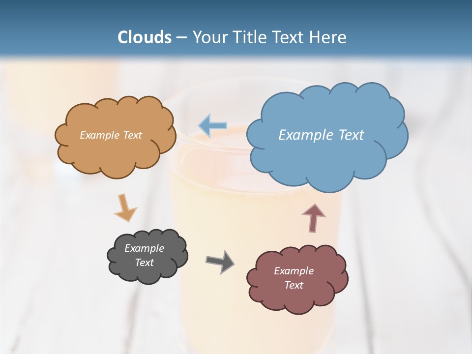 A Glass Of Orange Juice On A Wooden Table PowerPoint Template