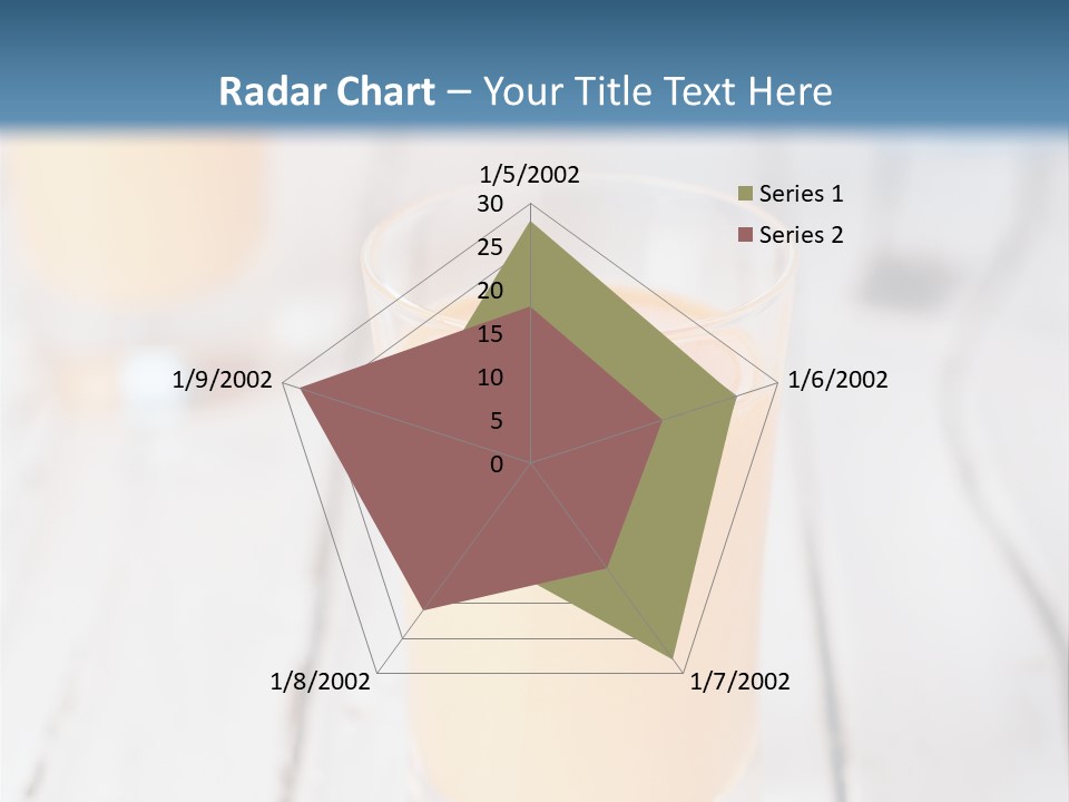 A Glass Of Orange Juice On A Wooden Table PowerPoint Template