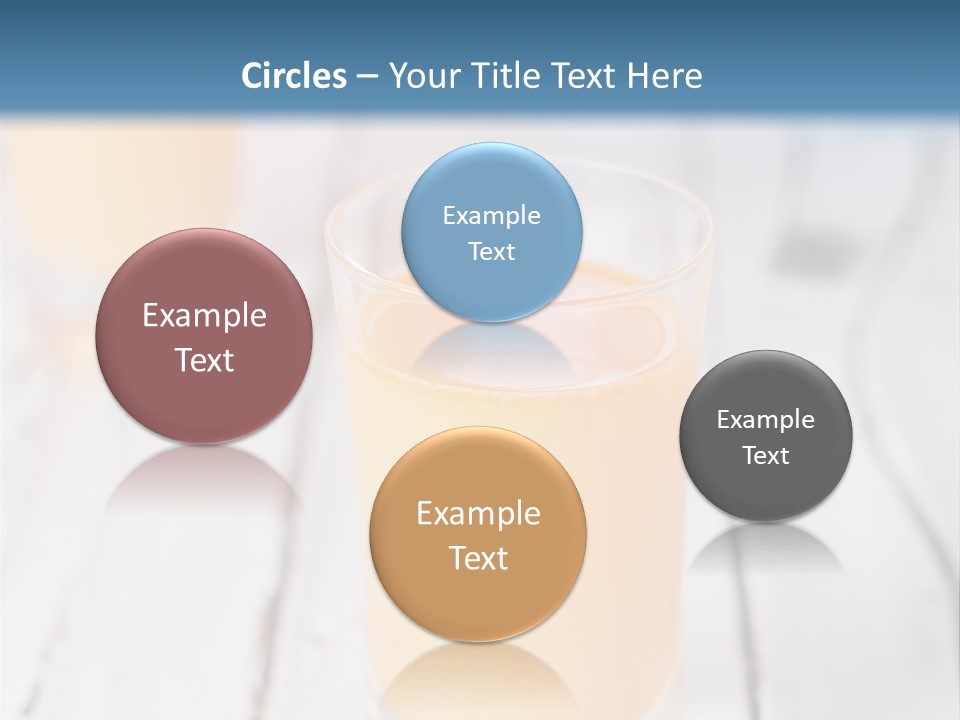 A Glass Of Orange Juice On A Wooden Table PowerPoint Template