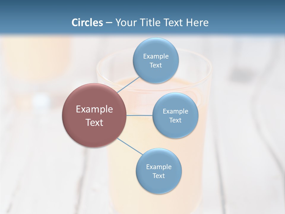 A Glass Of Orange Juice On A Wooden Table PowerPoint Template