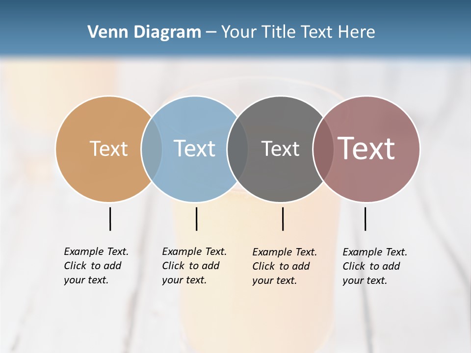 A Glass Of Orange Juice On A Wooden Table PowerPoint Template