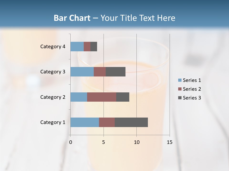 A Glass Of Orange Juice On A Wooden Table PowerPoint Template