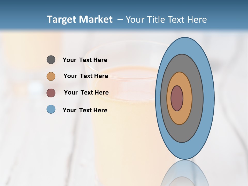 A Glass Of Orange Juice On A Wooden Table PowerPoint Template