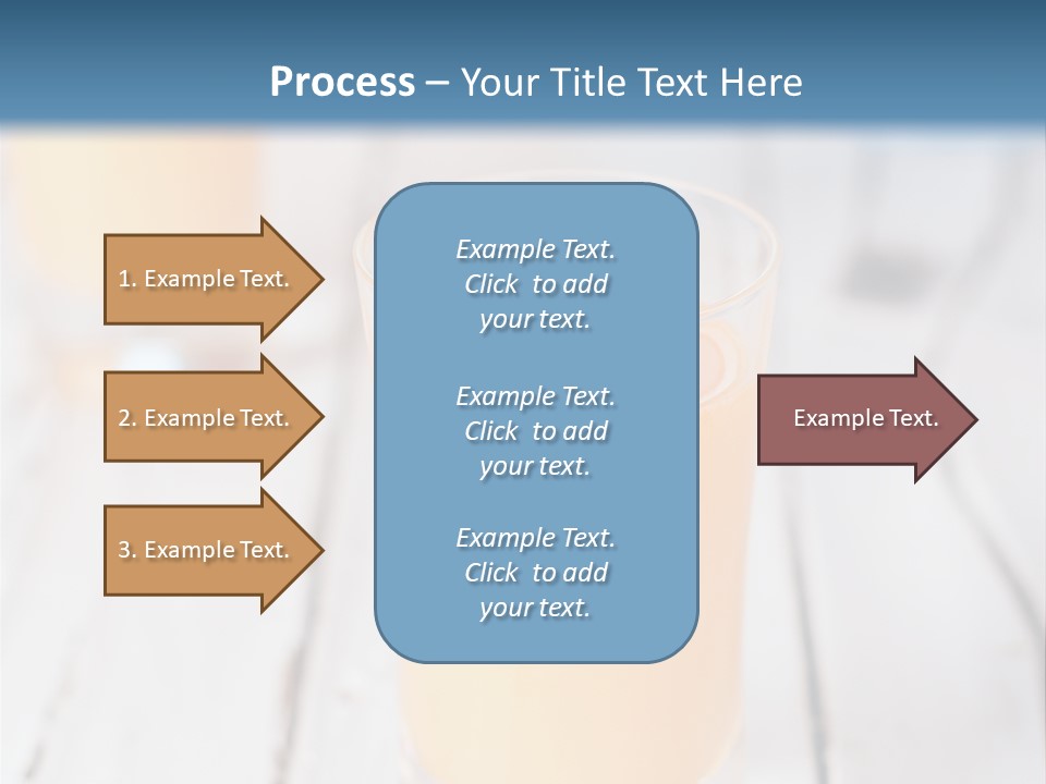 A Glass Of Orange Juice On A Wooden Table PowerPoint Template