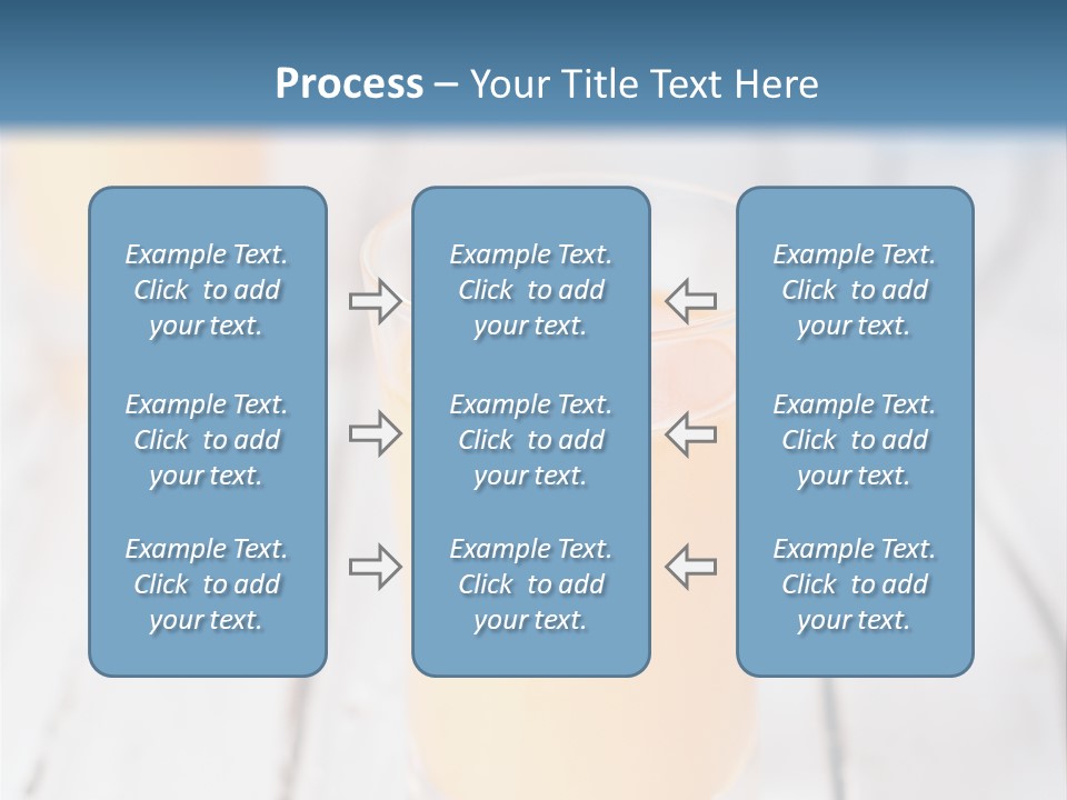 A Glass Of Orange Juice On A Wooden Table PowerPoint Template