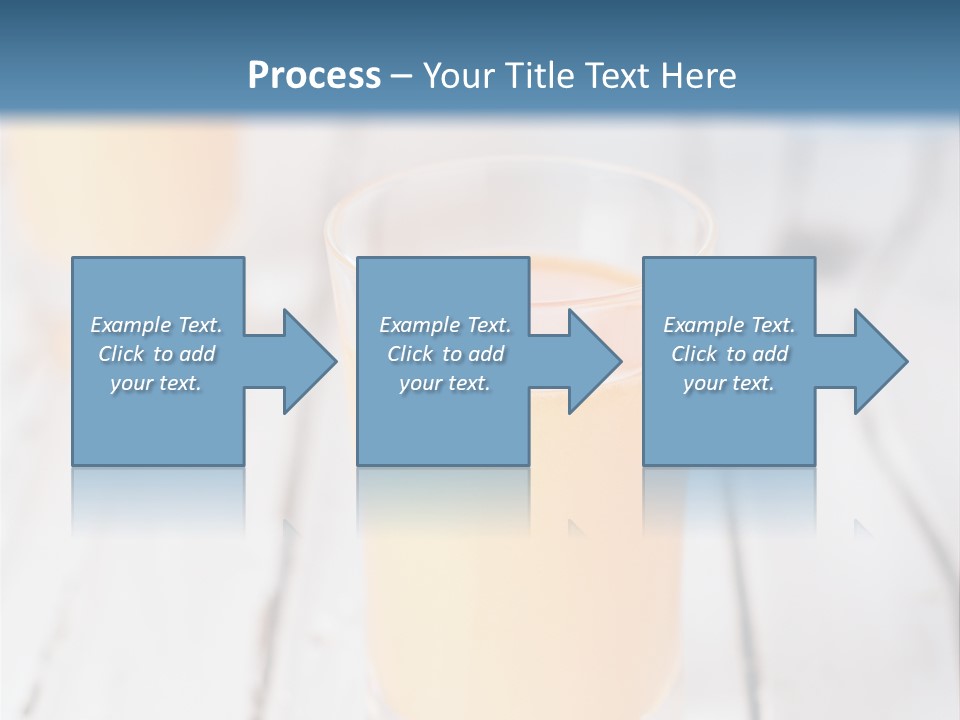 A Glass Of Orange Juice On A Wooden Table PowerPoint Template