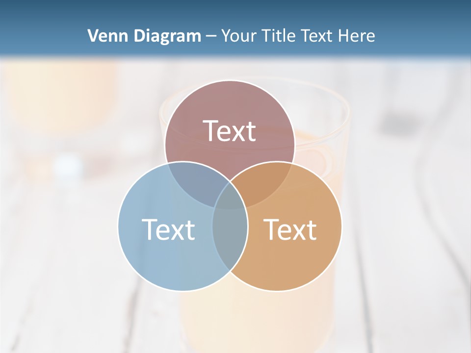 A Glass Of Orange Juice On A Wooden Table PowerPoint Template