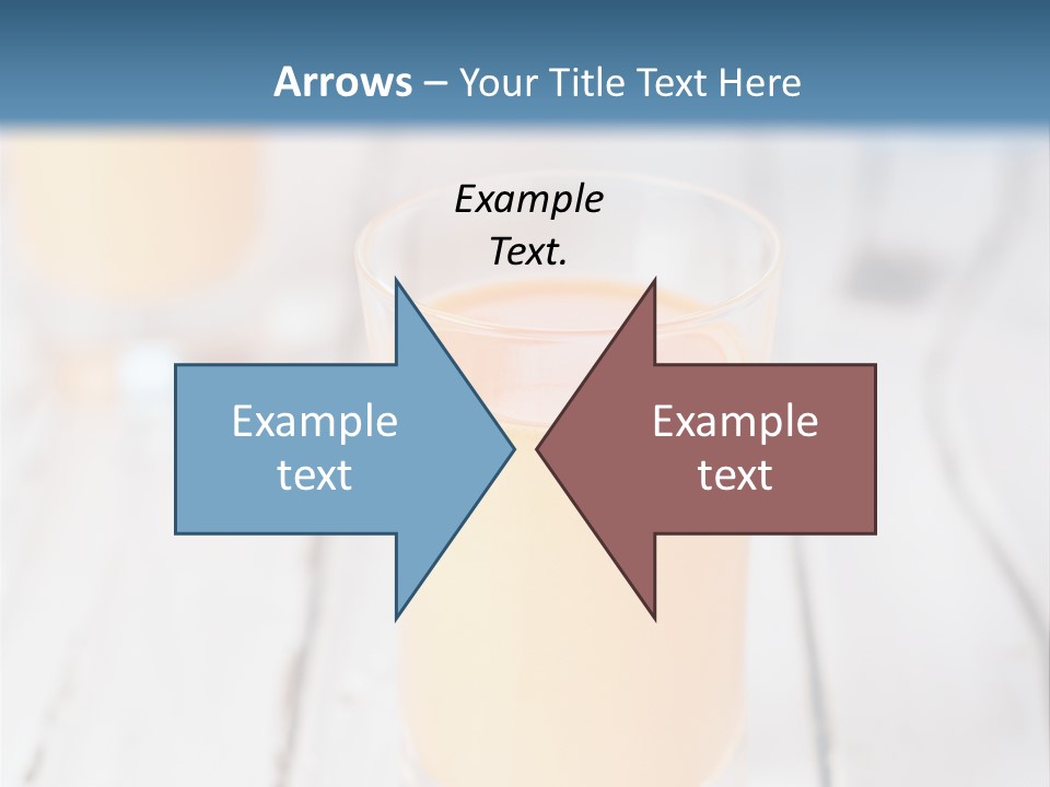 A Glass Of Orange Juice On A Wooden Table PowerPoint Template