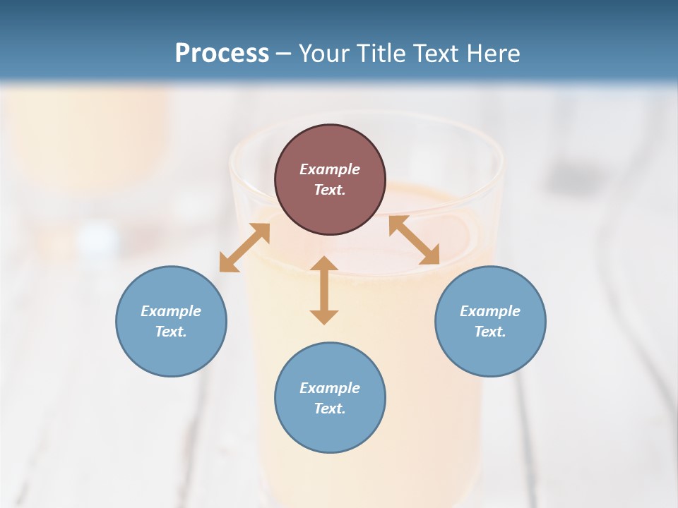 A Glass Of Orange Juice On A Wooden Table PowerPoint Template