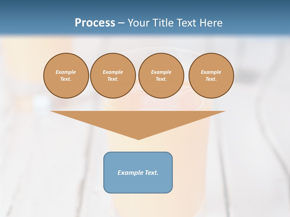 A Glass Of Orange Juice On A Wooden Table PowerPoint Template