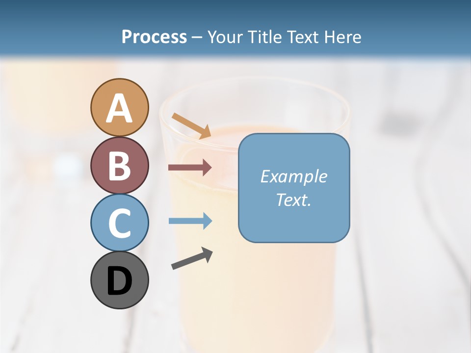 A Glass Of Orange Juice On A Wooden Table PowerPoint Template