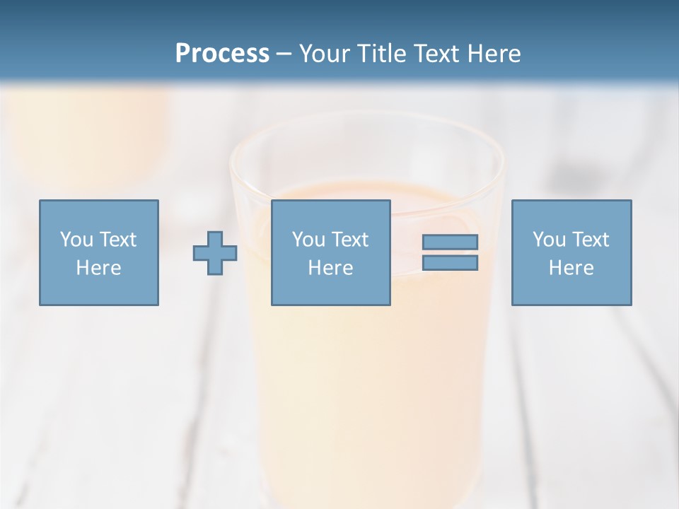 A Glass Of Orange Juice On A Wooden Table PowerPoint Template