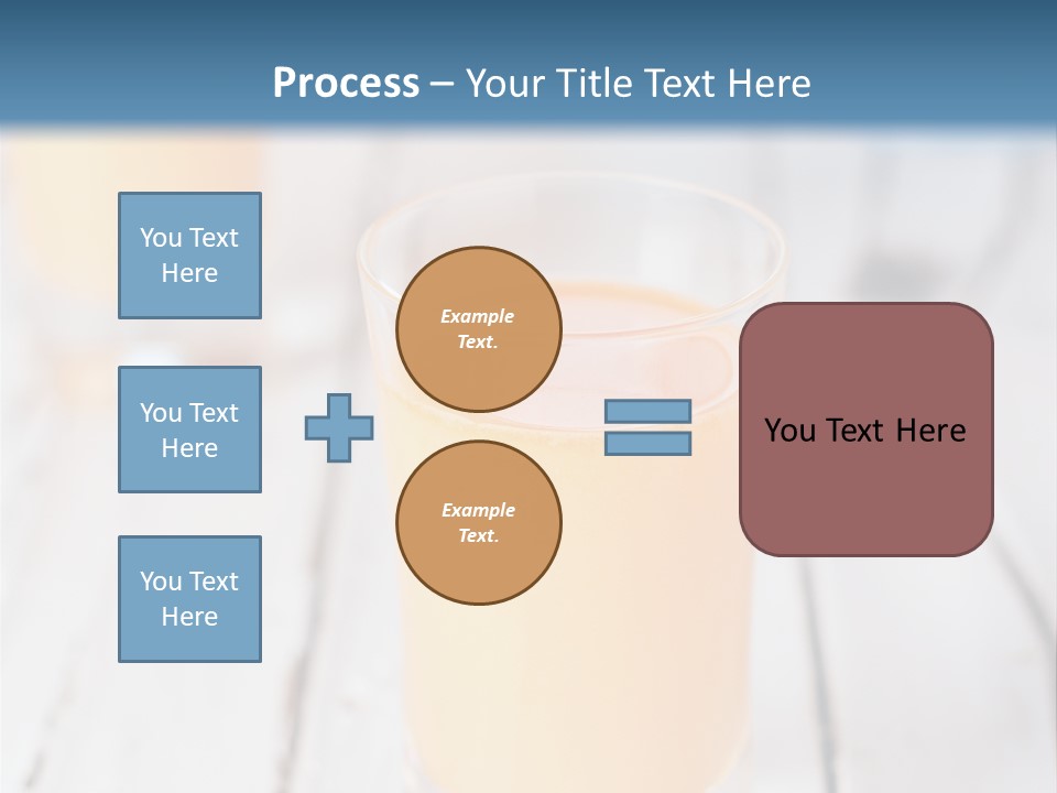 A Glass Of Orange Juice On A Wooden Table PowerPoint Template