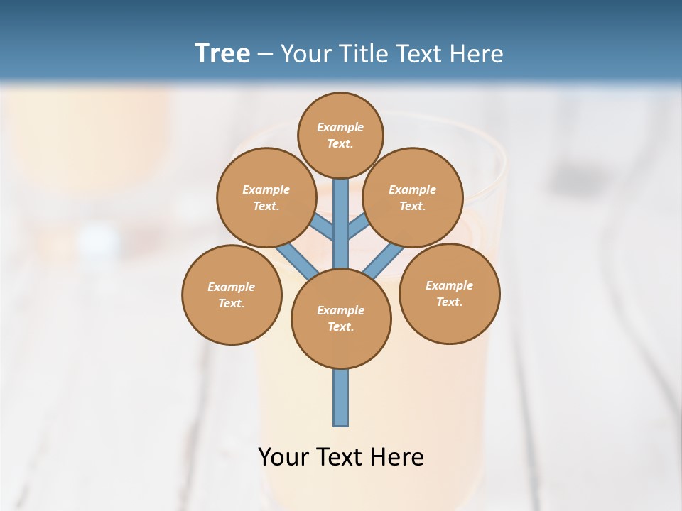 A Glass Of Orange Juice On A Wooden Table PowerPoint Template