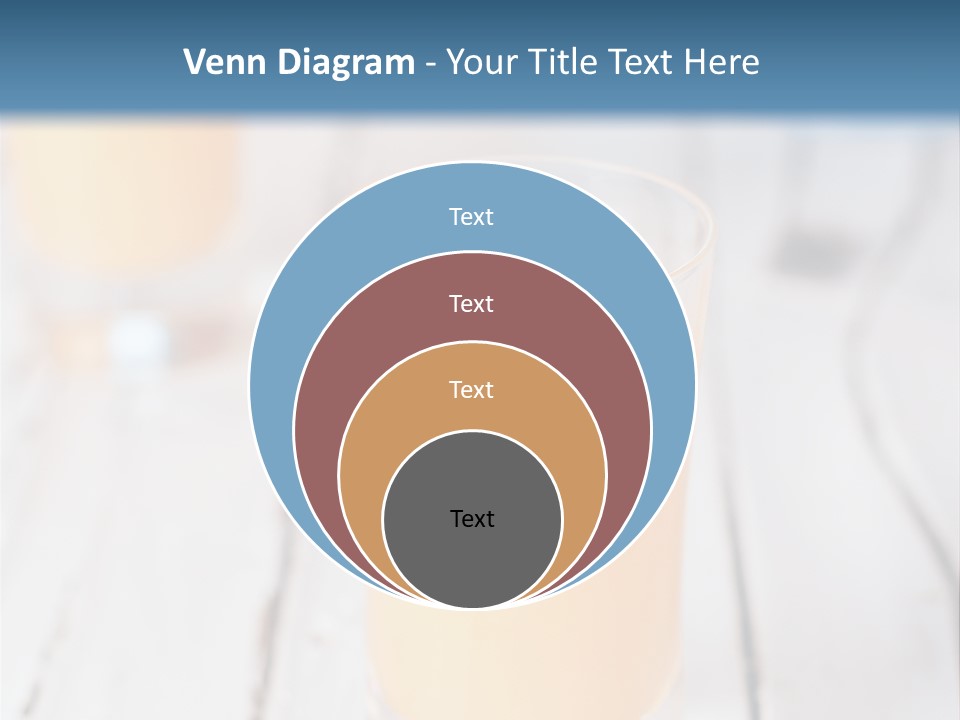 A Glass Of Orange Juice On A Wooden Table PowerPoint Template