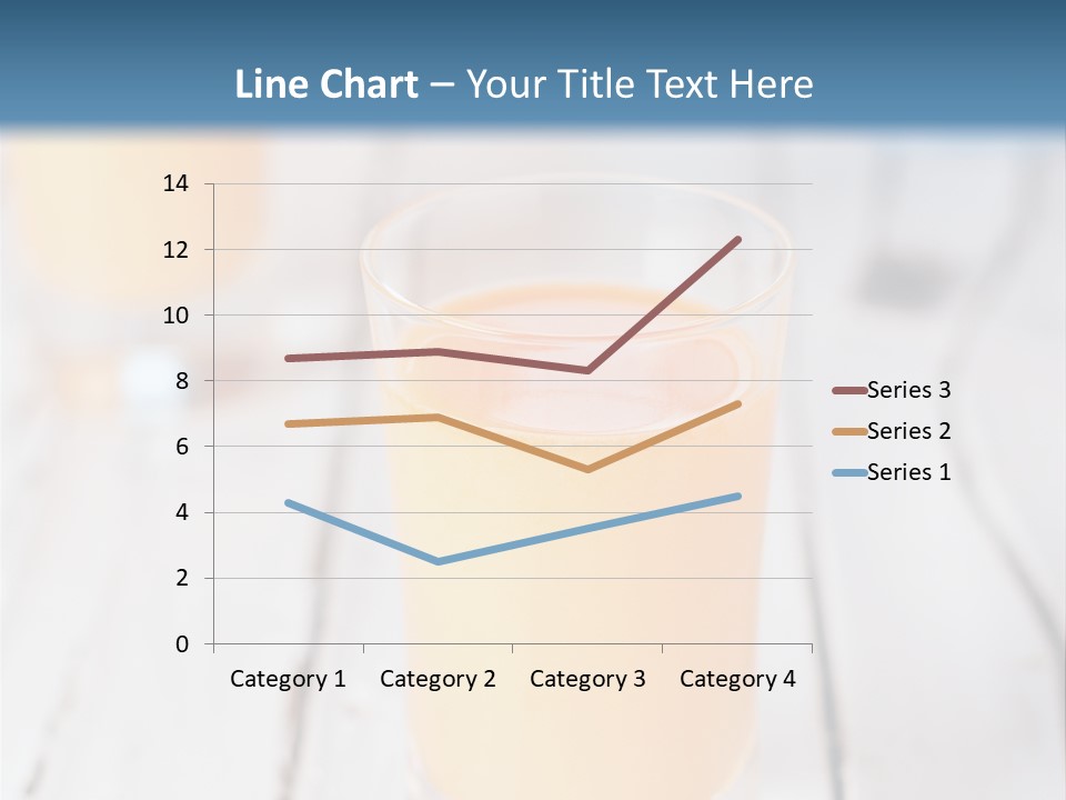 A Glass Of Orange Juice On A Wooden Table PowerPoint Template