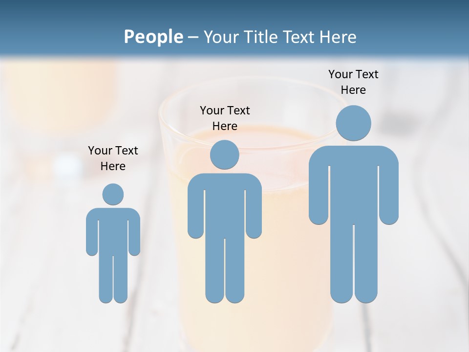 A Glass Of Orange Juice On A Wooden Table PowerPoint Template