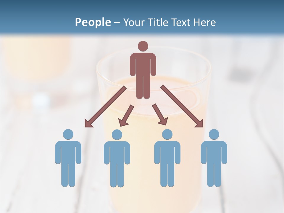 A Glass Of Orange Juice On A Wooden Table PowerPoint Template