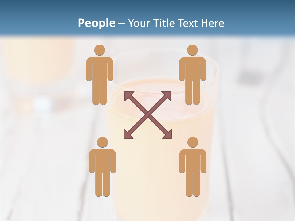A Glass Of Orange Juice On A Wooden Table PowerPoint Template
