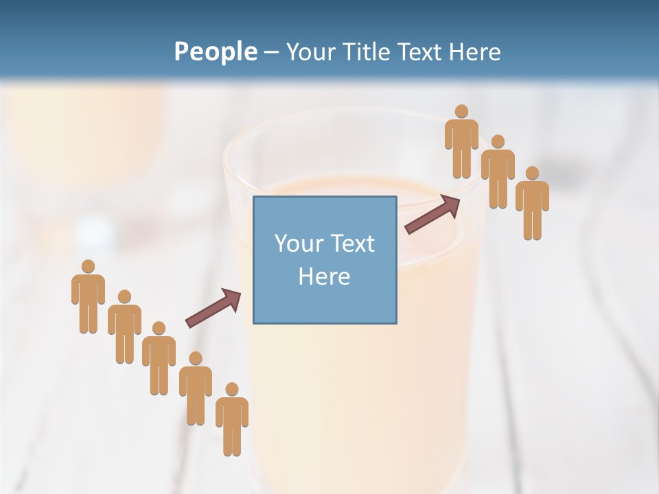 A Glass Of Orange Juice On A Wooden Table PowerPoint Template