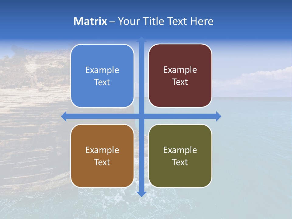 Cliff By The Sea PowerPoint Template