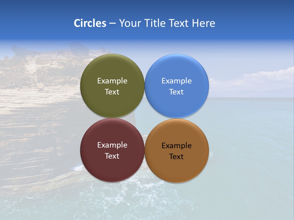 Cliff By The Sea PowerPoint Template