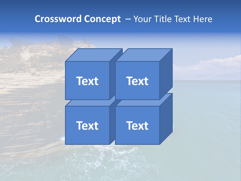 Cliff By The Sea PowerPoint Template