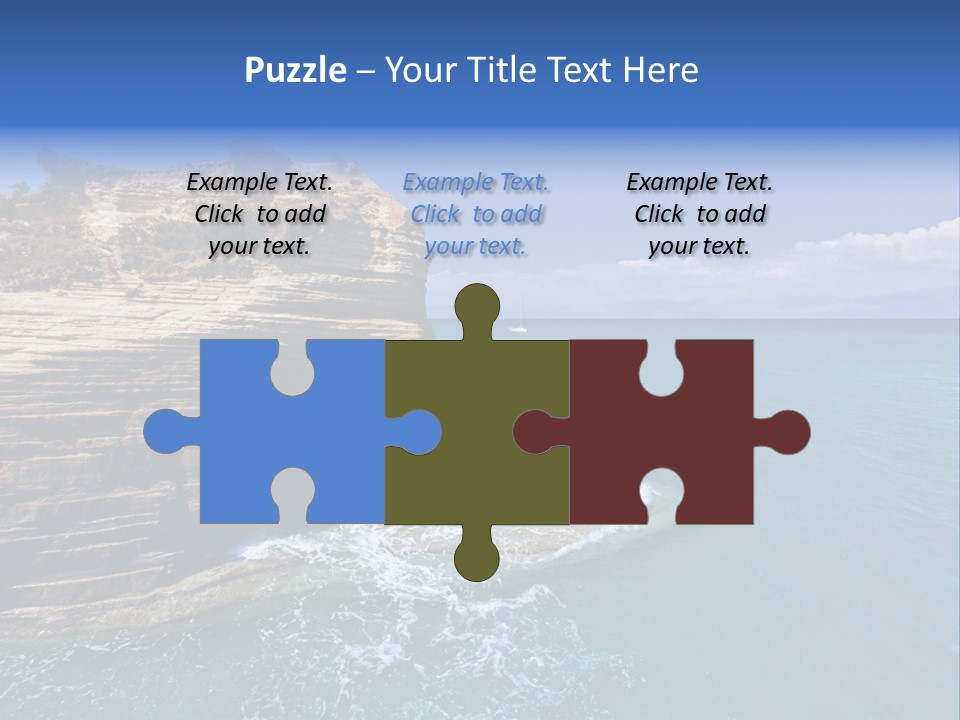 Cliff By The Sea PowerPoint Template