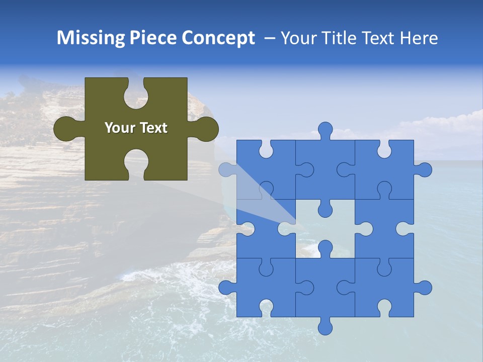 Cliff By The Sea PowerPoint Template