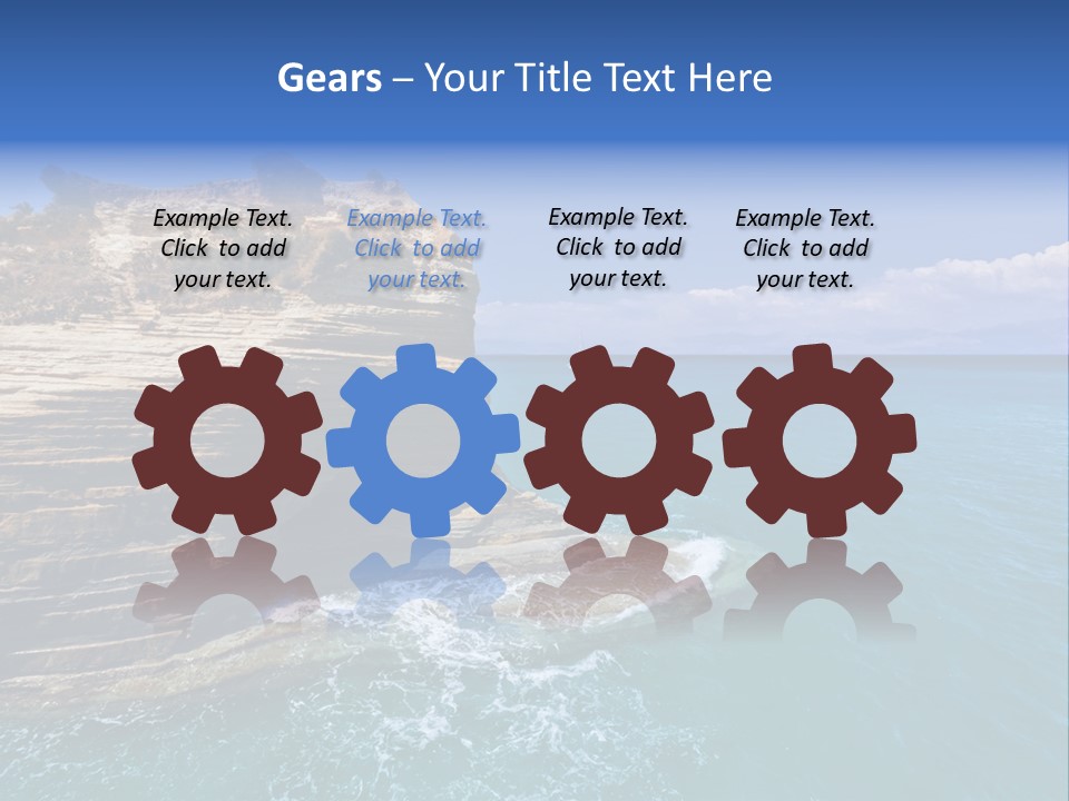 Cliff By The Sea PowerPoint Template