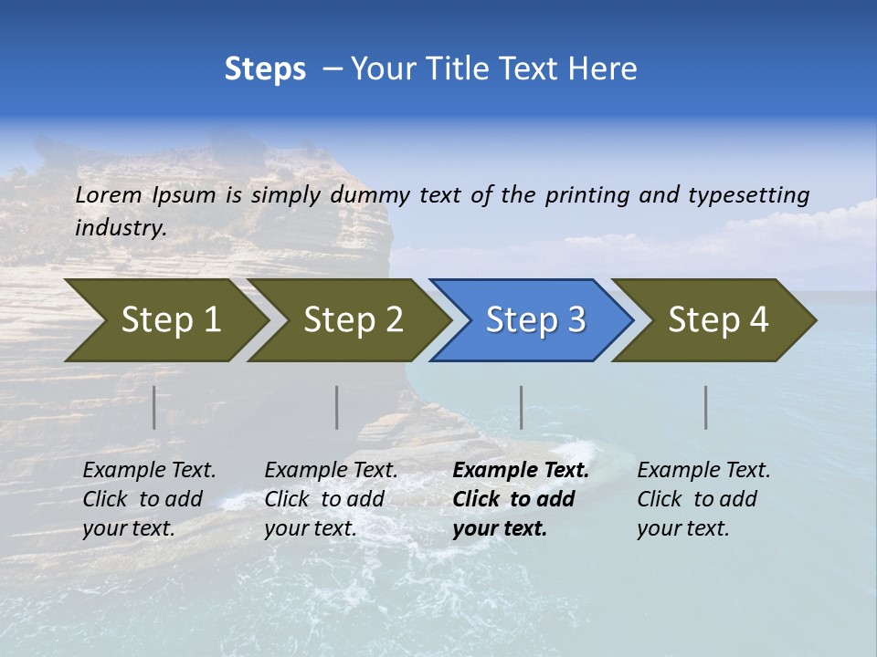 Cliff By The Sea PowerPoint Template