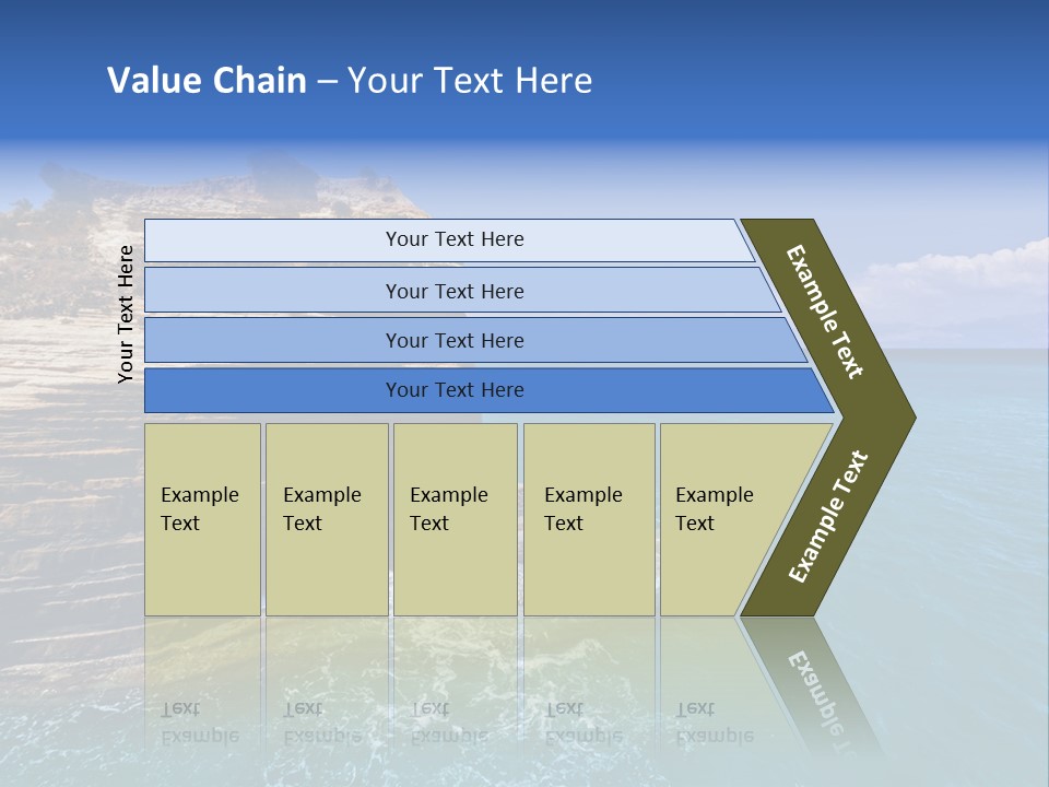 Cliff By The Sea PowerPoint Template