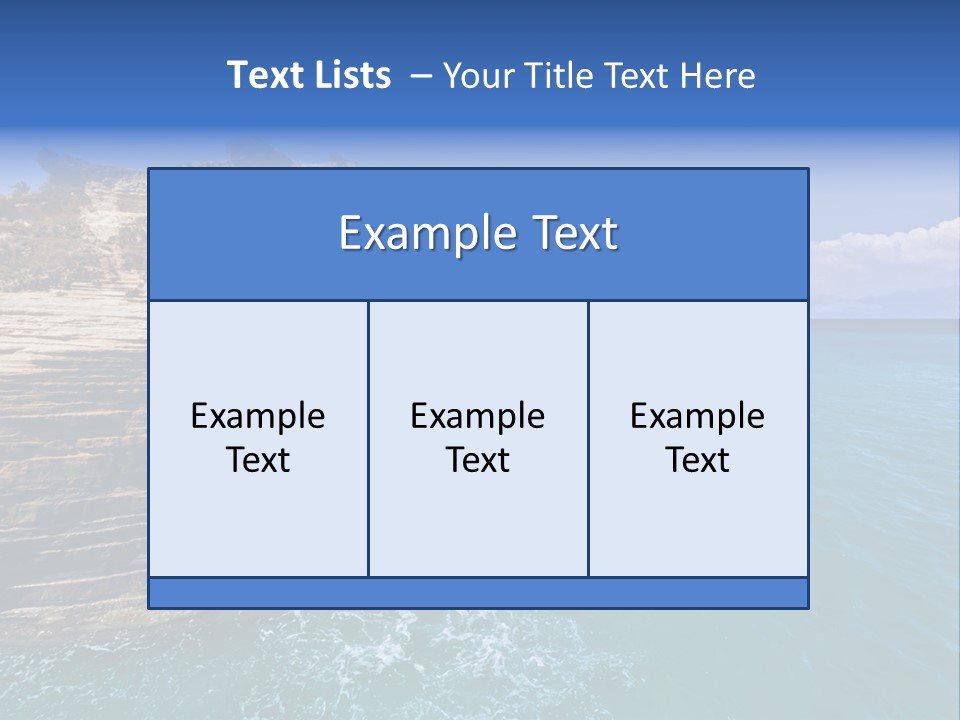 Cliff By The Sea PowerPoint Template