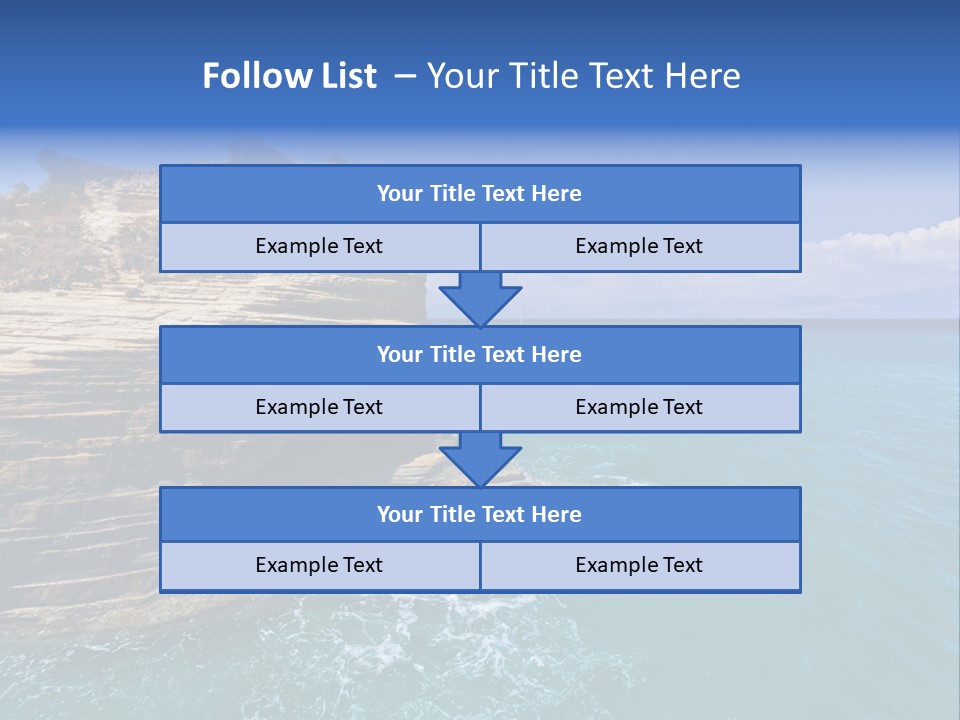 Cliff By The Sea PowerPoint Template